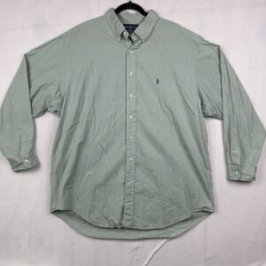 Polo by Ralph Lauren Men's Green Button-Down Shirt